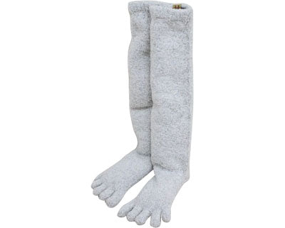 Glove Shop's Loose Five-Toe Socks (Long) / 870-04 L Gray 1 case (100 pairs)