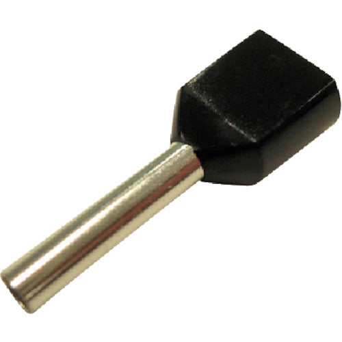 DST Twin Ferrule Terminal (100 pieces) Black FEI1.5-12X2 1 bag