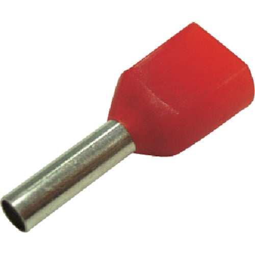 DST Twin Ferrule Terminal (100 pieces) Red FEI1.0-8X2 1 bag