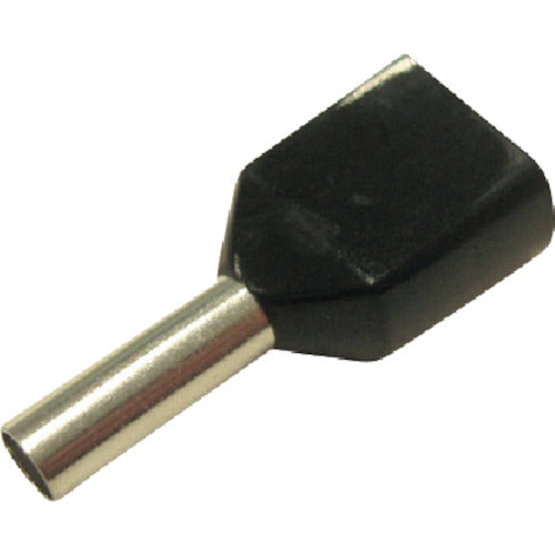 DST Twin Ferrule Terminal (100 pieces) Black FEI1.5-8X2 1 bag