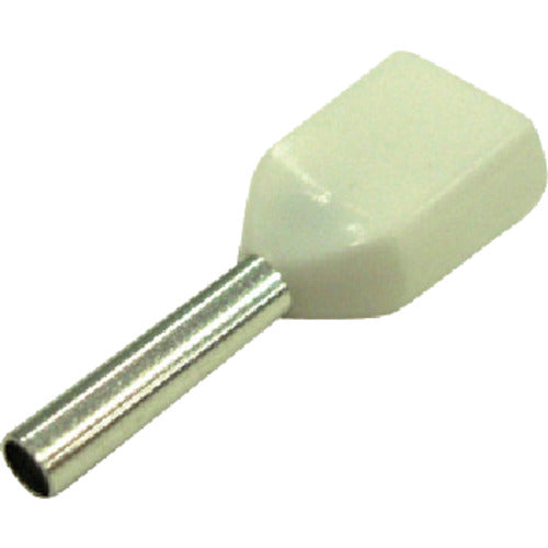 DST Twin Ferrule Terminal (100 pieces) White FEI0.5-8X2 1 bag