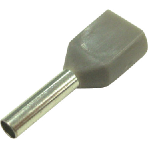 DST Twin Ferrule Terminal (100 pieces) Gray FEI0.75-8X2 1 bag