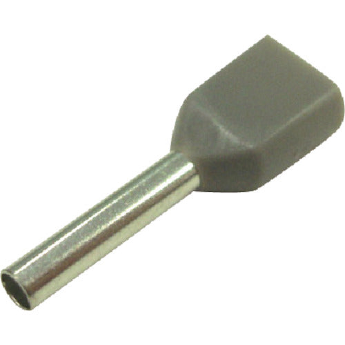 DST Twin Ferrule Terminal (100 pieces) Gray FEI0.75-10X2 1 bag