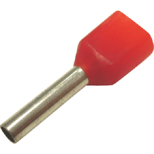 DST Twin Ferrule Terminal (100 pieces) Red FEI1.0-10X2 1 bag