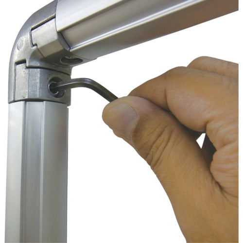 Yoshino Shading Fence Aluminum Pipe 2x2 with Connecting Casters Dark Green YS-22JC-DG 1 Unit