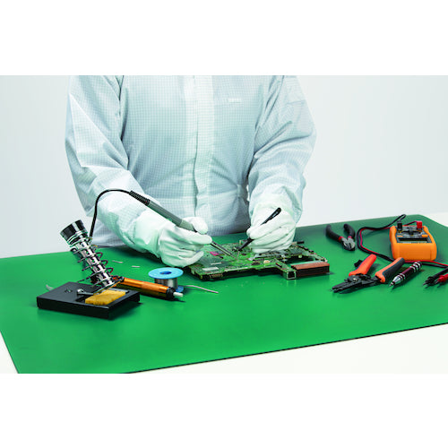 テラモト 制電クッションデスクマット 1800×750mm MR-155-180-1 1 枚