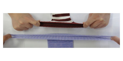 Extra loose elastic heelless socks L-LL / 89120 Purple 1 pair