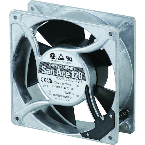 SanAce ACファン(120×38mm AC100V プラグコード付属) S-109S075UL 1 台
