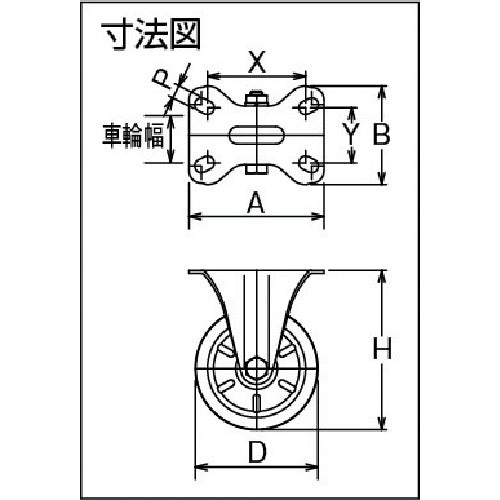 シシク ステンレスキャスター 制電性ウレタン車輪付固定 SUNK-150-SEUW 1 個