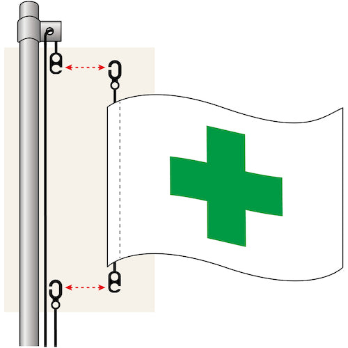 緑十字 スイブルフック SBF−1 真ちゅう ロープ穴9.5mmΦ 254005 1 個
