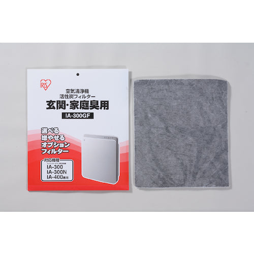 IRIS 249599 空気清浄機活性炭フィルター玄関・家庭臭用 IA-300GF 1 個