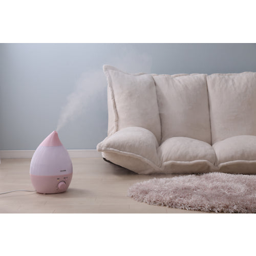 IRIS 572483 초음파식 가습기 물방울형 핑크 UHM-280S-P 1대