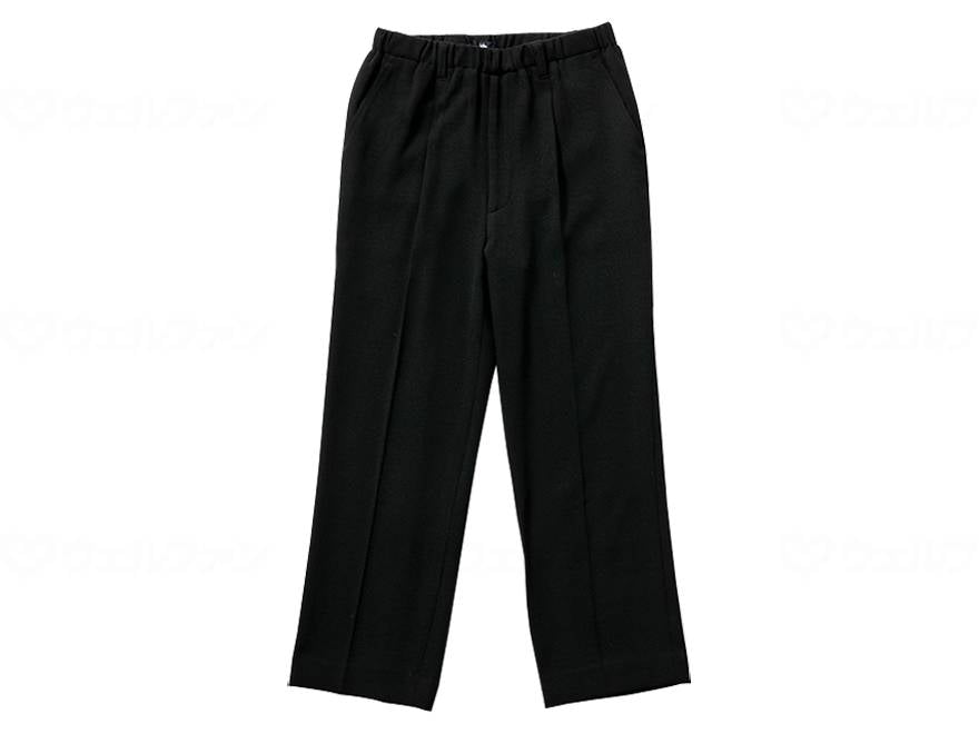 WATAKI Relaxed Slacks for Men, Black, LL
