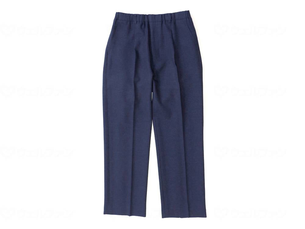 WATAKI Straight Slacks for Men, Navy, LL