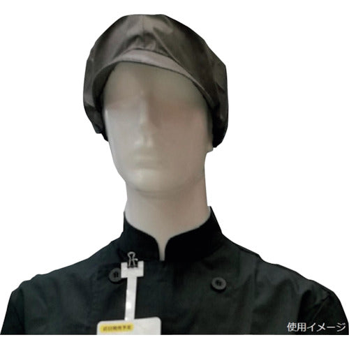 東京メディカル でんでん帽(帯電タイプ) ブラック ツバ付通気型 (50枚入) CA104BL 1 箱