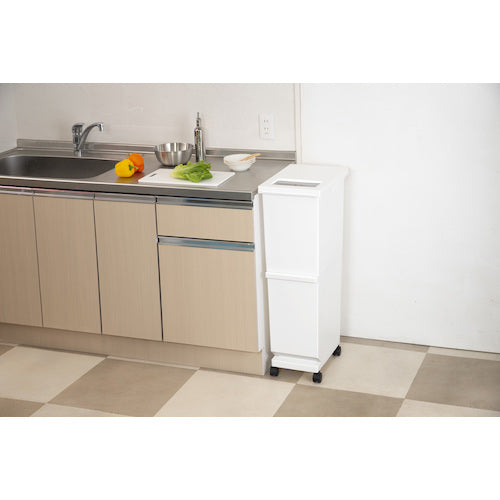 TONBO ユニード分別スリム2段55S ホワイト 02039 1 台