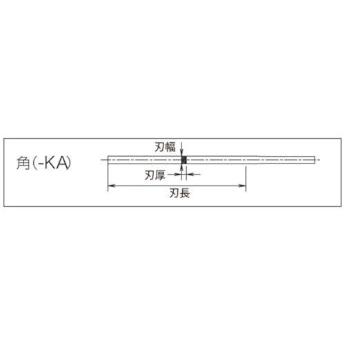 ツボサン チタンスーパーソー 角 KA1550T 1 本