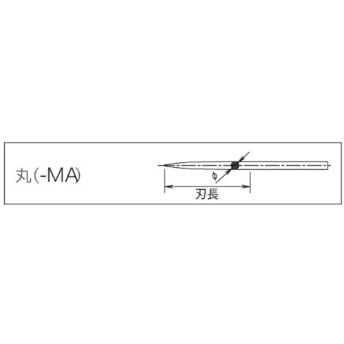 ツボサン ブライト900 スーパーソーヤスリ 丸 MA105B2 1 本