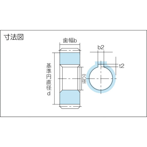 KG S45C平歯車 S1S20A=1210 モジュール1.0 圧力角20度(並歯) 歯数20 形状A1 S1S20A=1210 1 個