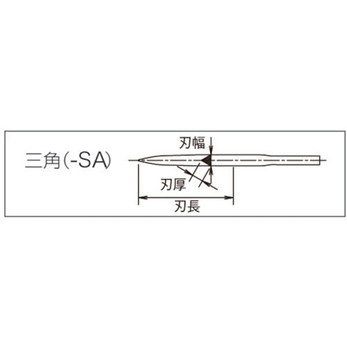 ツボサン スーパーソーヤスリ 三角 SA10502 1 本
