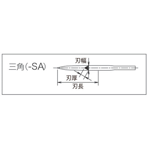 ツボサン ブライト900 スーパーソーヤスリ 三角 SA105B2 1 本