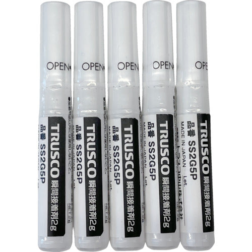 TRUSCO 瞬間接着剤 2g(5本入り) SS2G5P 1 PK