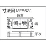 明工 抜け止め接地ダブルコンセント ME8631 1 個