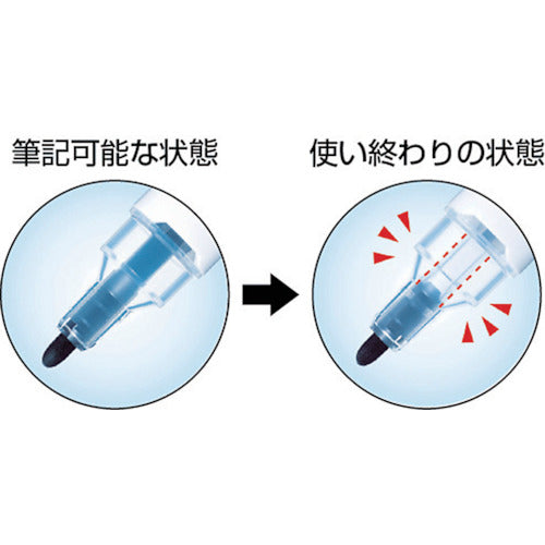 uni 보드 마커 PWB-200-7M 블루 굵은 둥근 코어 PWB2007M.33 1 개