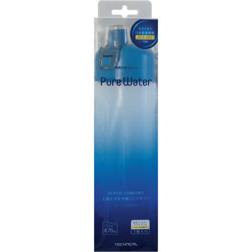 KURITA Portable Water Purifier Bottle Pure Water Blue JBR-3068 1 piece