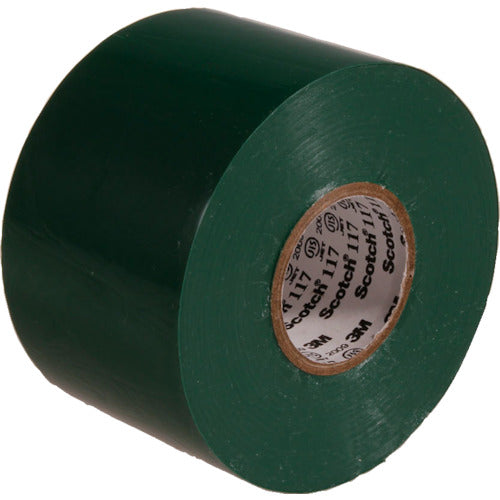 3M Vinyl Tape 117 Green 50mm x 20m 117 GRE 50X20 1 roll