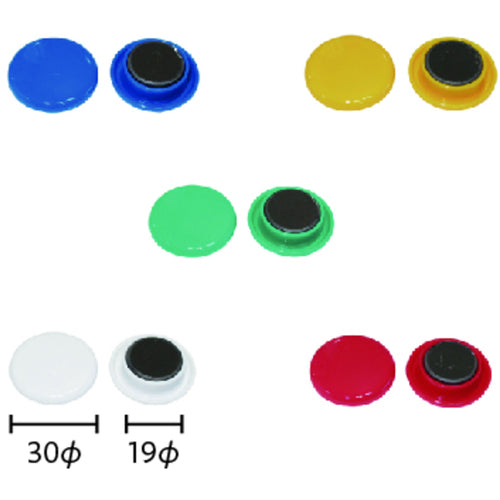 mitsuya カラーマグネット中 5個 CM-30P 1 PK