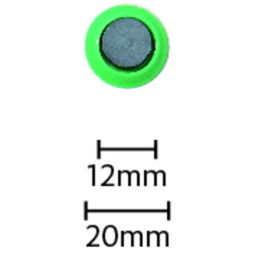 mitsuya カラーマグネット丸型#20 緑 MR-20-GR 10 個