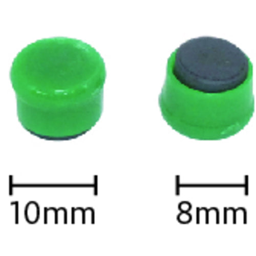 mitsuya 컬러 자석 원형 #10 녹색 MR-10-GR 20 개