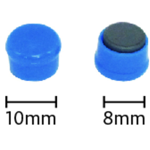 mitsuya カラーマグネット丸型#10 青 MR-10-BU 20 個