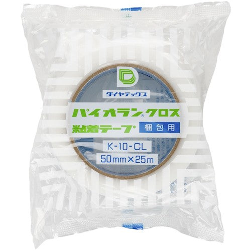 パイオラン 梱包用テープ 50mm×25m クリア K-10-CL 50MMX25M 1 巻