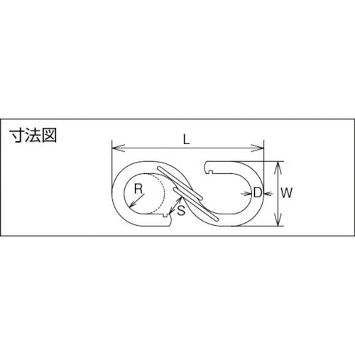 TRUSCO S 쿵훅 스테인리스제 6mm TSCF-6 1개