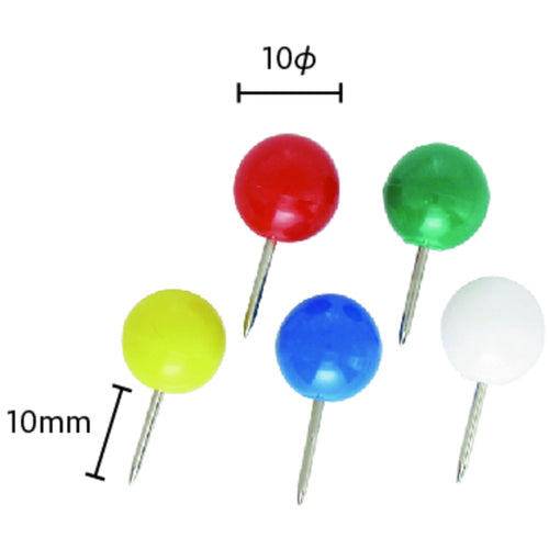 Mitsuya Map Pins 10mm, Colored 20 Pieces MP-10, 1 Box