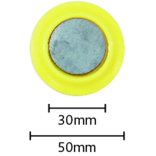 Mitsuya Color Magnet Round #50 Yellow MR-50-YL 10 pieces
