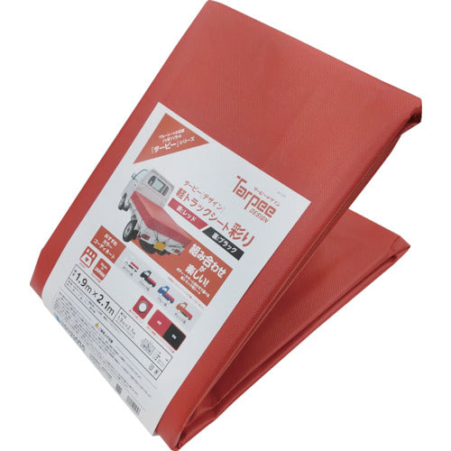 하기와라 타피 경트럭 시트 채색 1호 경트럭 레드 1.9m×2.1m IRO1REDB 1장