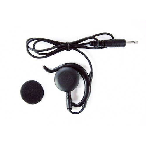 Alinco DJPX5 Over-the-ear Straight Cord Earphones Black EME67B 1 piece