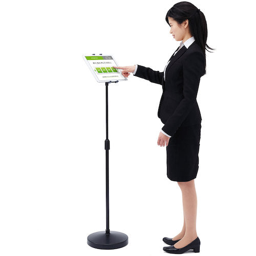 SANWA Height Adjustable iPad/Tablet Stand MR-TABST12N 1 unit