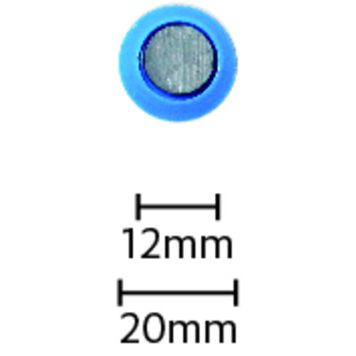 mitsuya カラーマグネット丸型#20 青 MR-20-BU 10 個