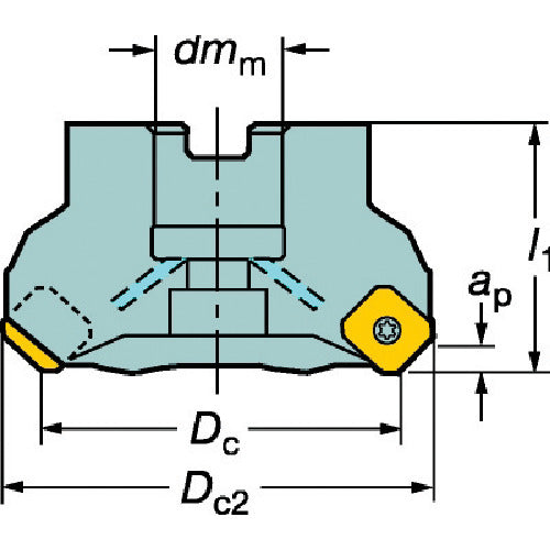 Sandvik CoroMill 345 cutter (455) A345-100J31-13M 1 unit