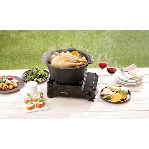 이와타니 카세트 푸 터프 마루(블랙) CB-ODX-1-BK 1대