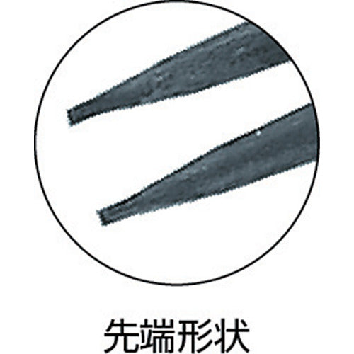 TOP スナップリングプライヤ穴用直爪 230mm 使用範囲32〜80mm HS-230 1 丁