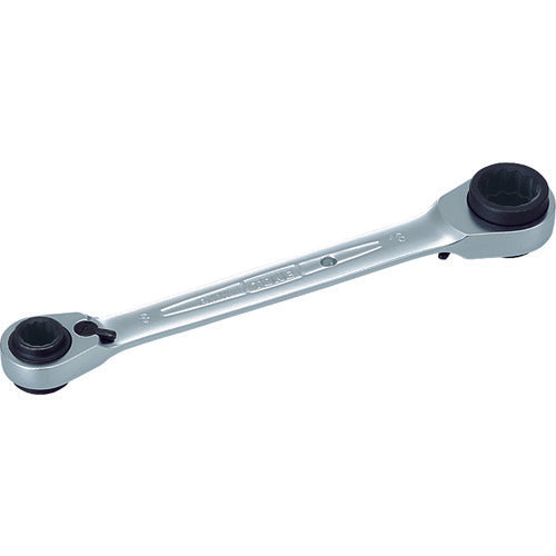 TONE 4-way ratchet wrench, dimensions 8 x 10 x 12 x 13 mm, total length 150 mm, RMW-0813, 1 piece