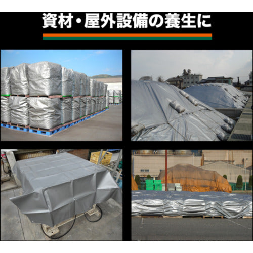 TRUSCO #4000エコUVシート 幅10.0mX長さ10.0m シルバー TUV4000SV1010 1 枚