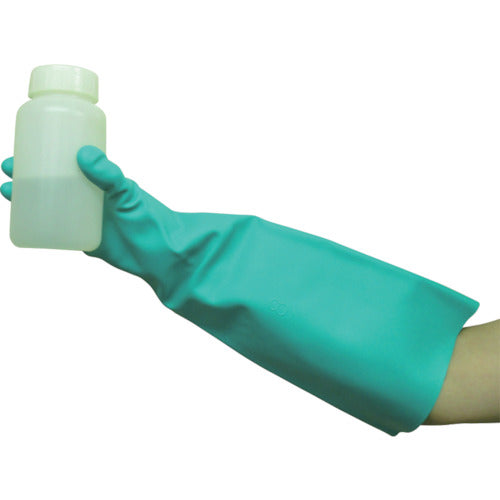 트와론 니트릴 고무 화학 보호 장갑 알파텍 솔벡스 37-185 M 185-M 1 쌍