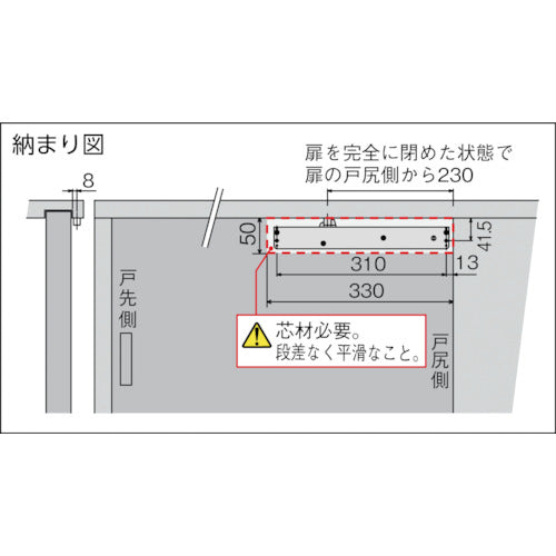DAIKEN 미닫이 인출 장치 에코 캐치 외장 타입 골드 ECK-07G 1대