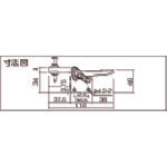 角田 ハンドル横型トグルクランプ(下方押え型) No.03S 締圧力0.3kN KC-03S 1 個